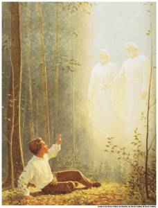first-vision-joseph-smith-mormon Joseph Smith Sees God the Father and His Son, Jesus Christ mormon